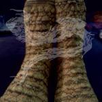 Socks yellow lace